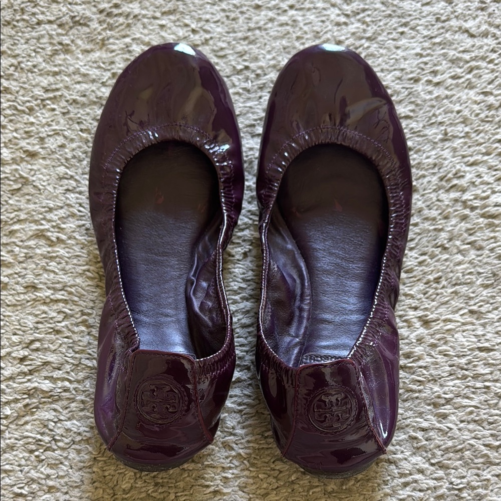 Tory Burch Women's Deep Purple Flats